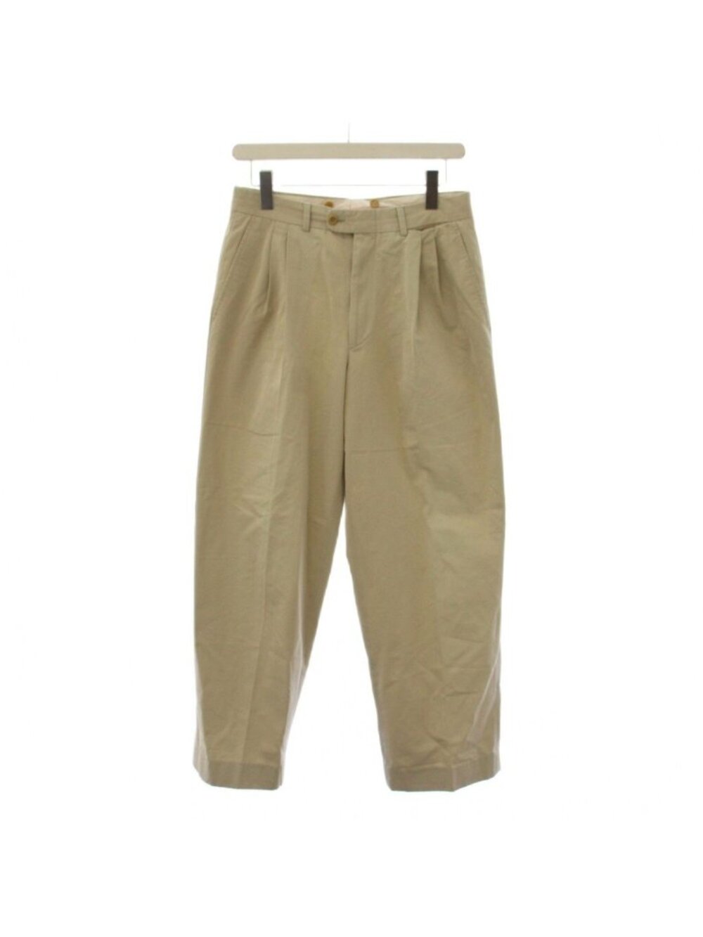 Hermes Trousers Pants Zip Fly Beige 48
